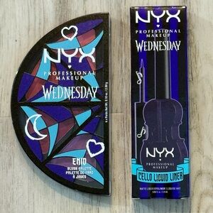 NYX Enid Blush Palette and Cello Liquid Liner Set New